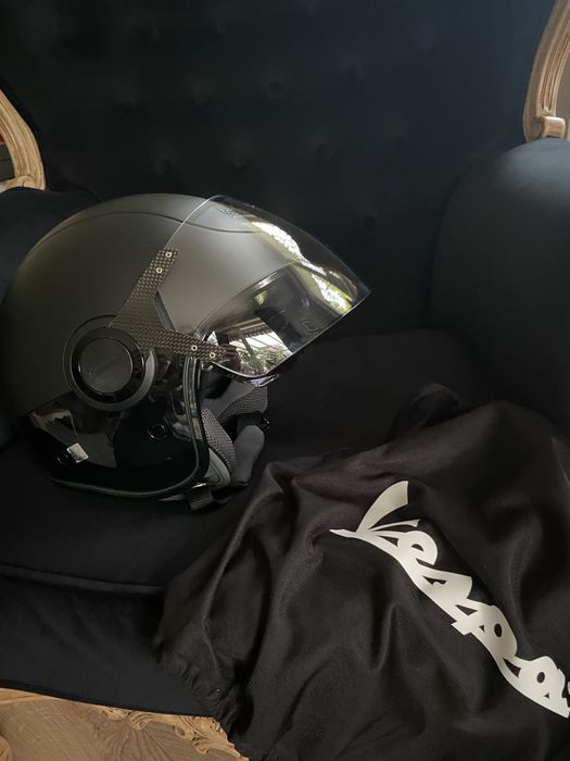 Kaski Vespa rozmiary XL i M czarne double black cena za 1szt.