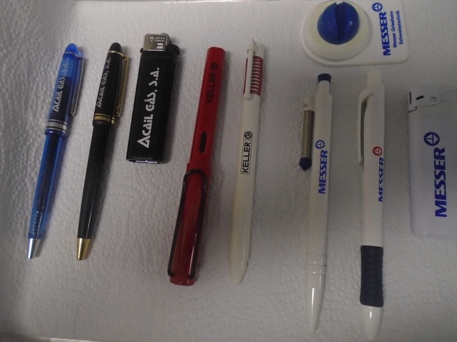 Esferográficas e isqueiros com publicidade (NOVO PREÇO)