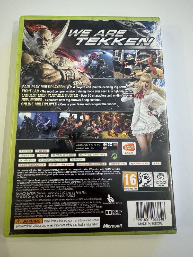 Tekken tag tournament 2 gra xbox 360