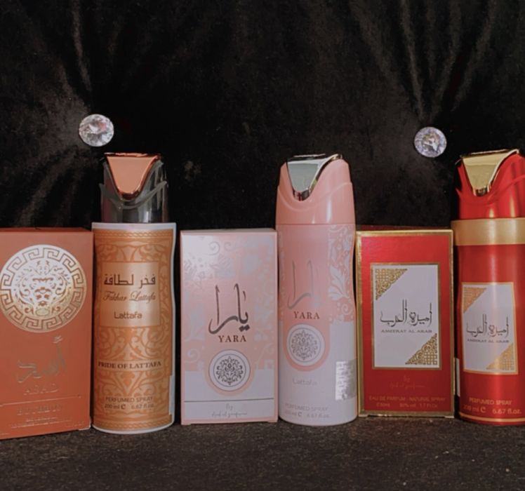 Perfumes árabe da yara, hayaati e etc