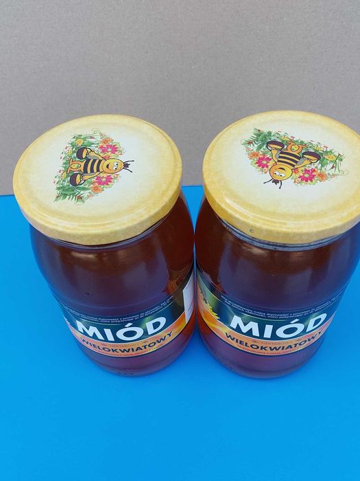 Miód Wielokwiatowy prosto z Ula, 100% Polski, Słoik 1250g.