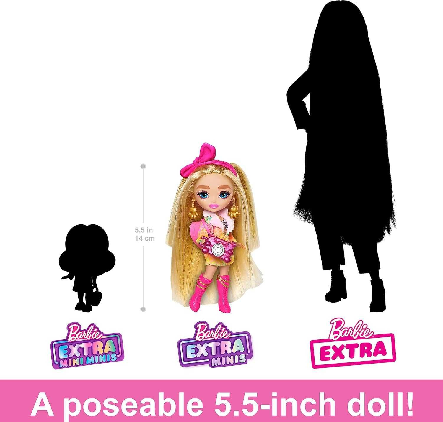 Кукла Барби Экстра Минис 13 cм Barbie Extra Minis Travel Doll