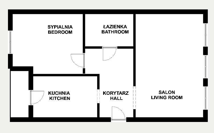 ENG| ul.Grenadierów ,50m2, 2 pokoje ,balkon