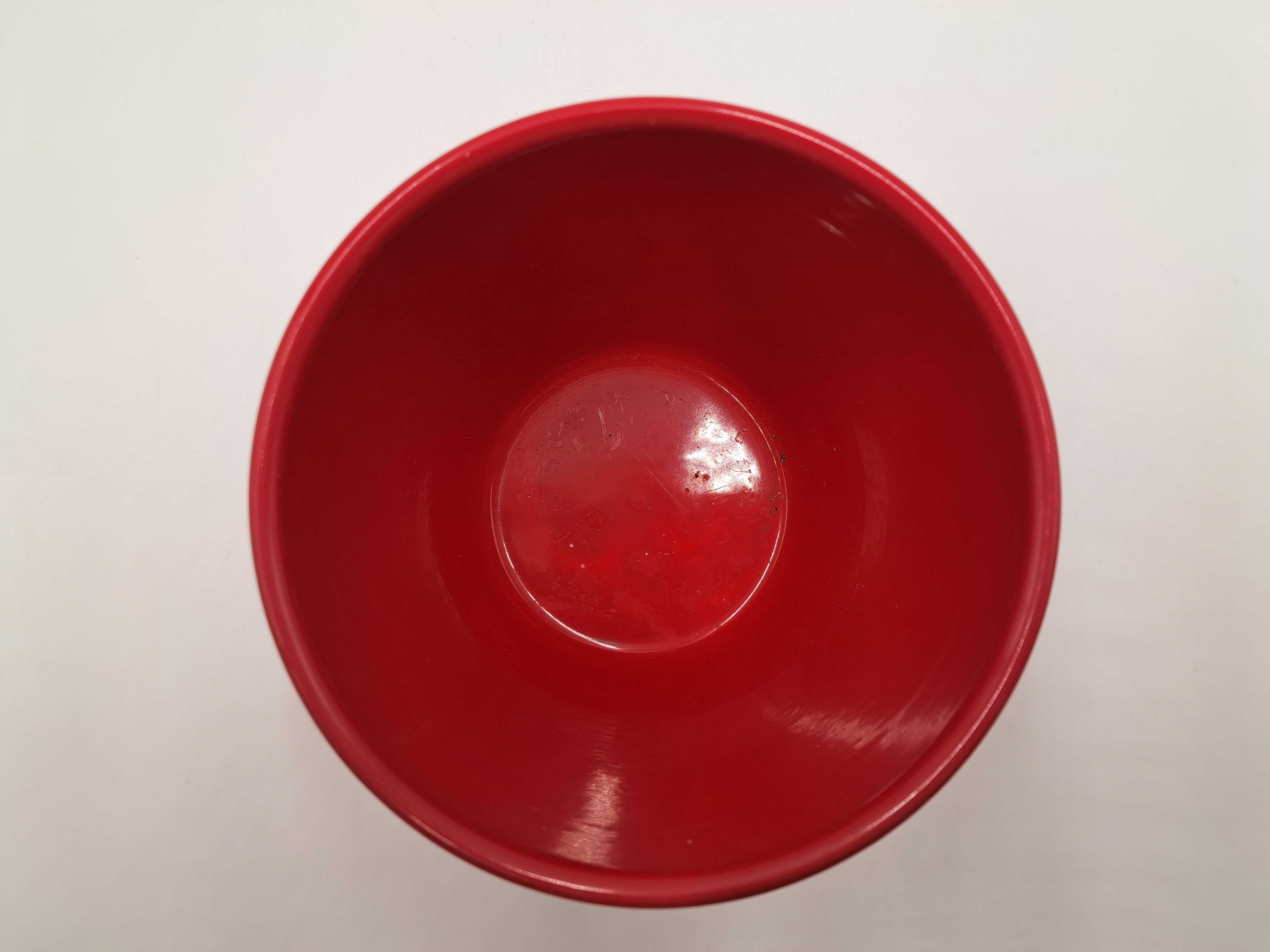 Doniczka osłonka ceramiczna czerwona szkliwiona