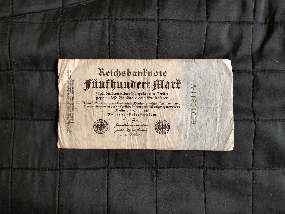 500 marek niemieckich 1922, banknot