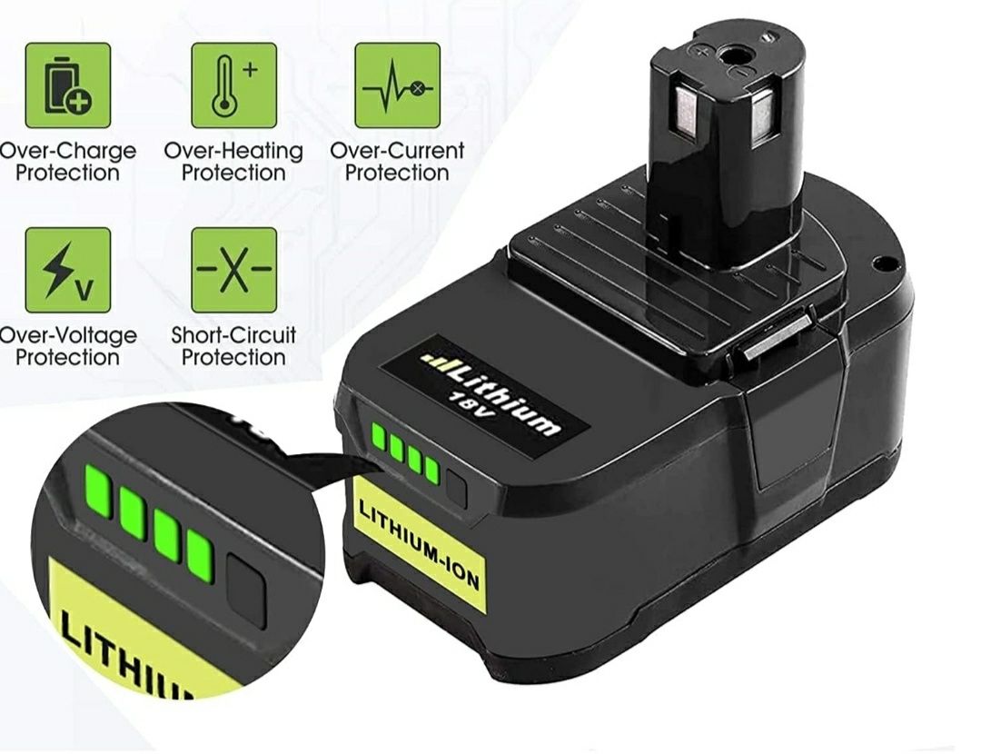 2X 18 В 5,5 Ач P108 сменный аккумулятор для Ryobi One+, совместимый с