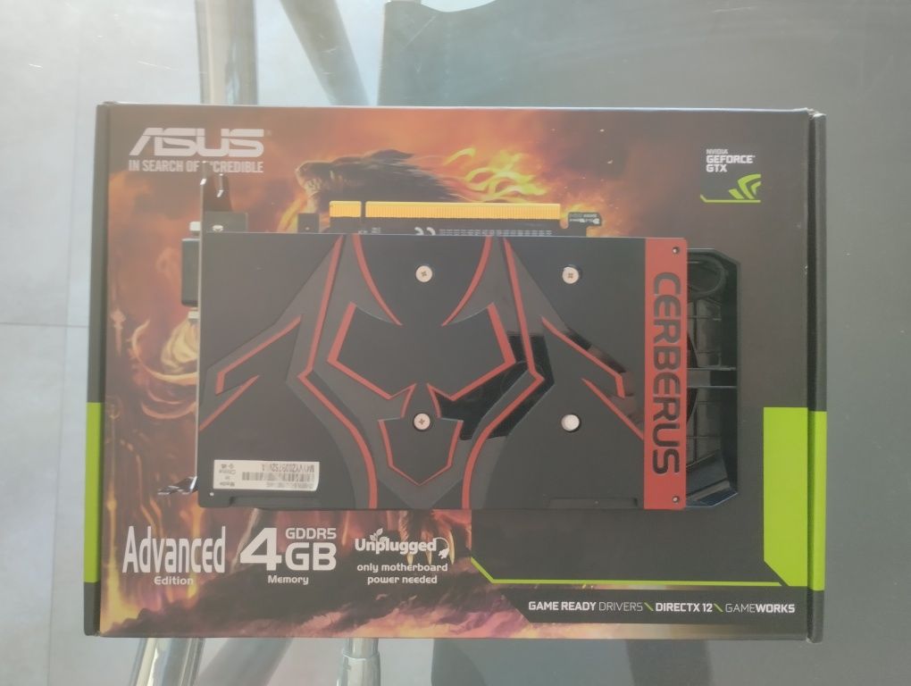 Placa gráfica Asus GTX 1050ti 4gb Cerberus
