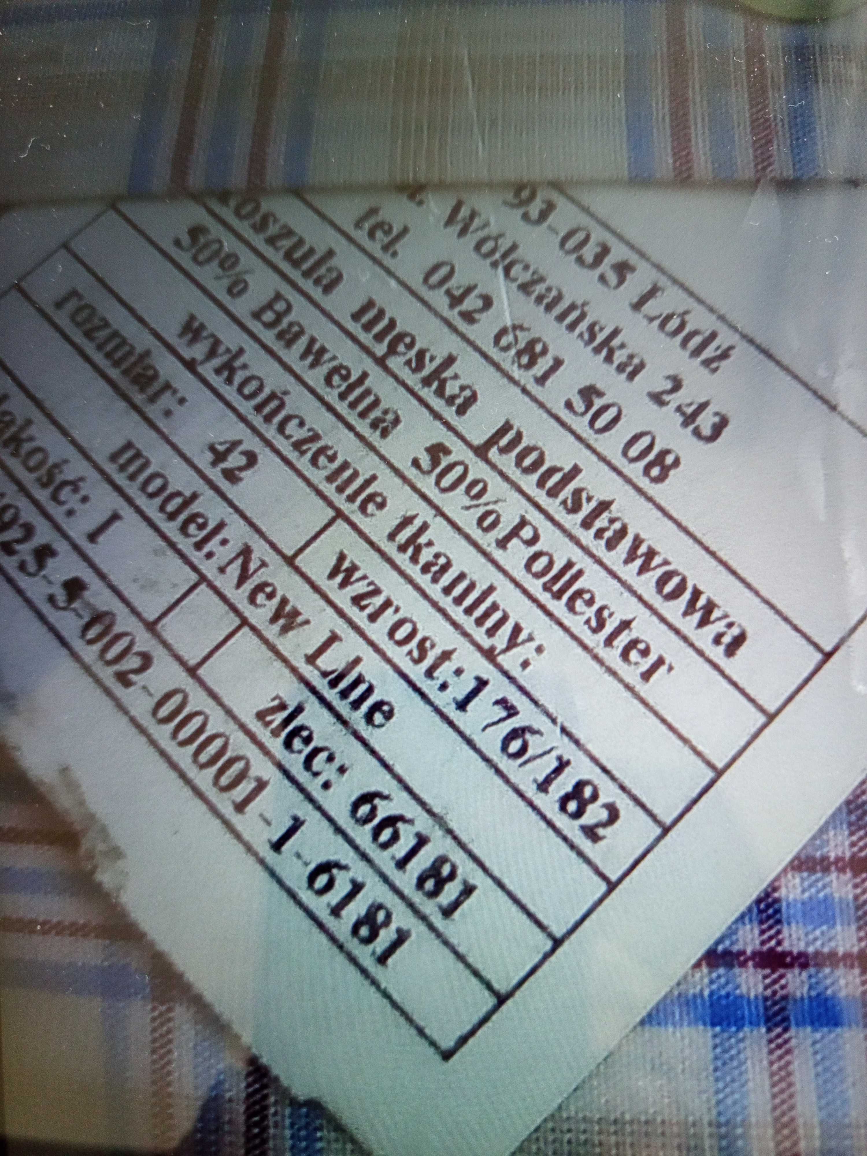 Koszula męska w kratę
