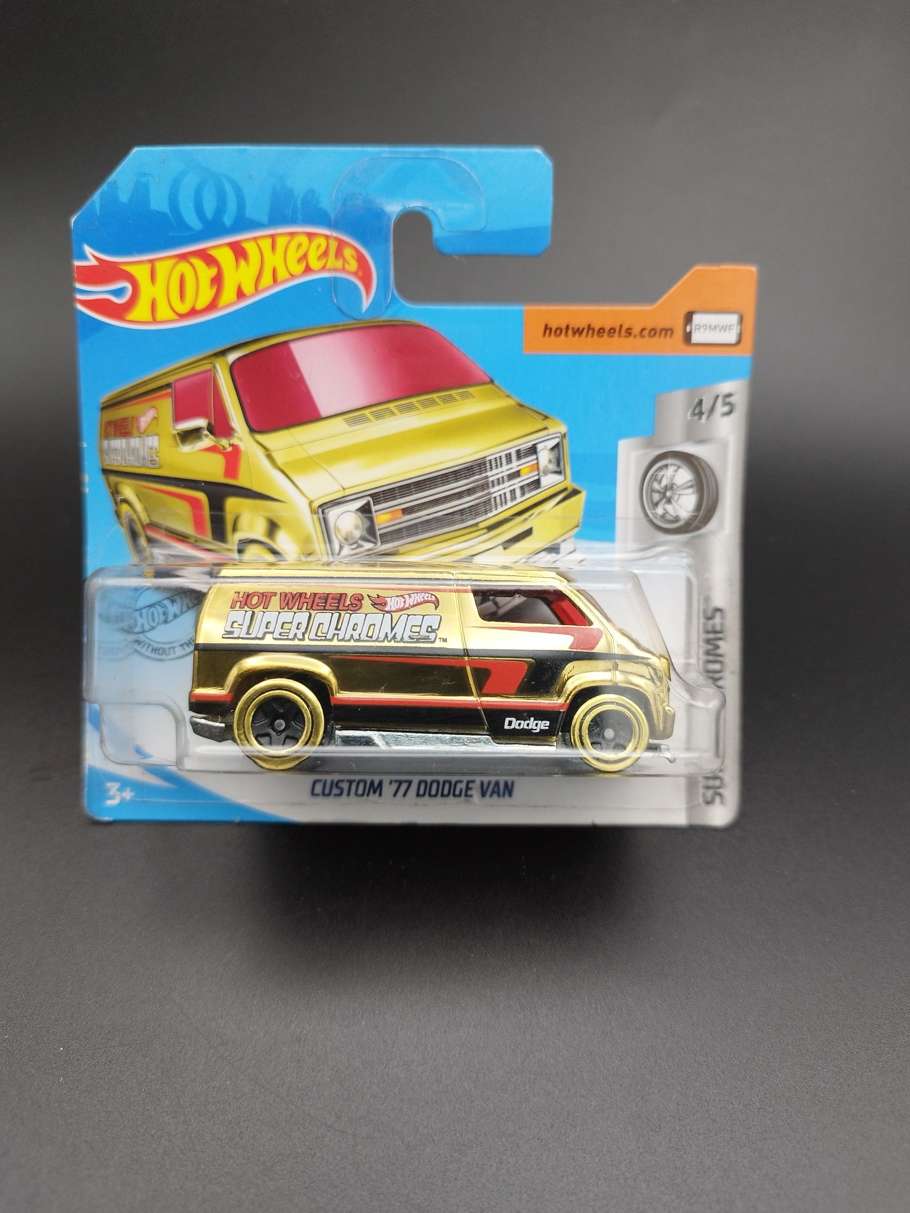 Hot Wheels 1977 Dodge Van Custom GOLD Chrome Model