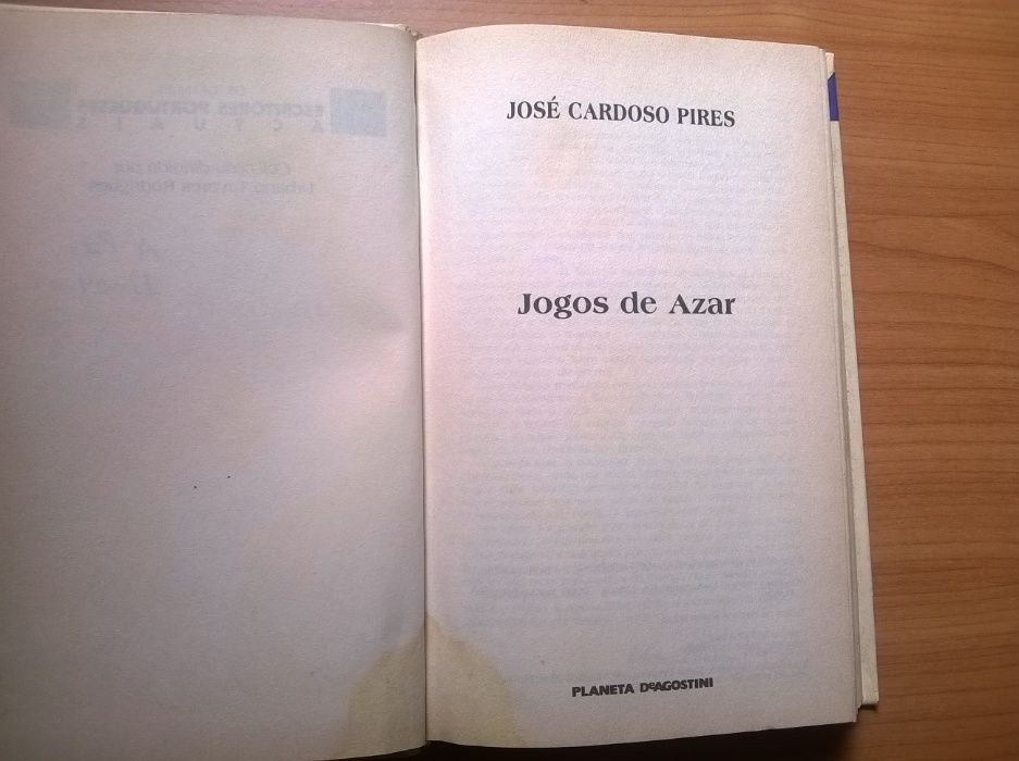 Jogos de Azar (e outros) - José Cardoso Pires