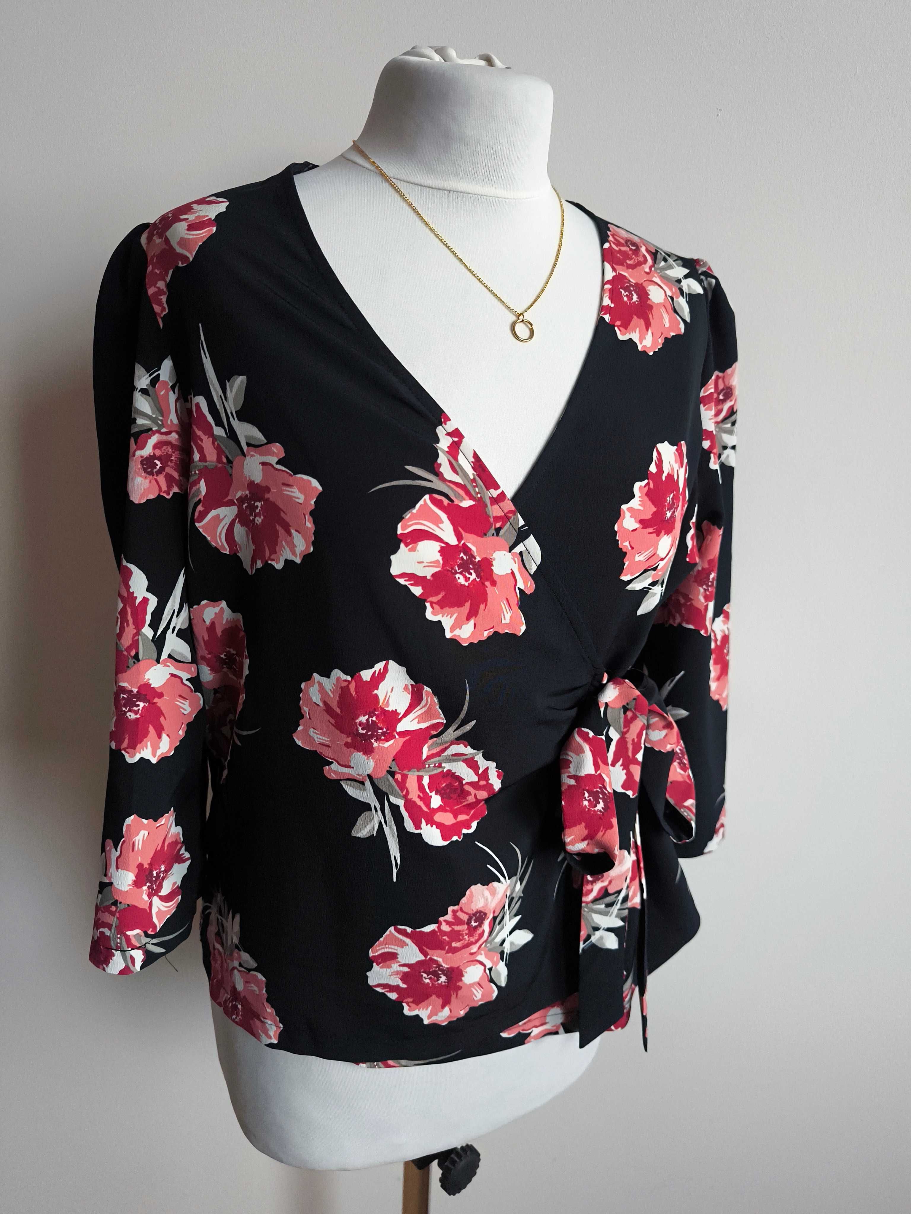 Nowa bluzka marki Primark S/36 Piękny, kwiatowy wzór styl i wygoda!