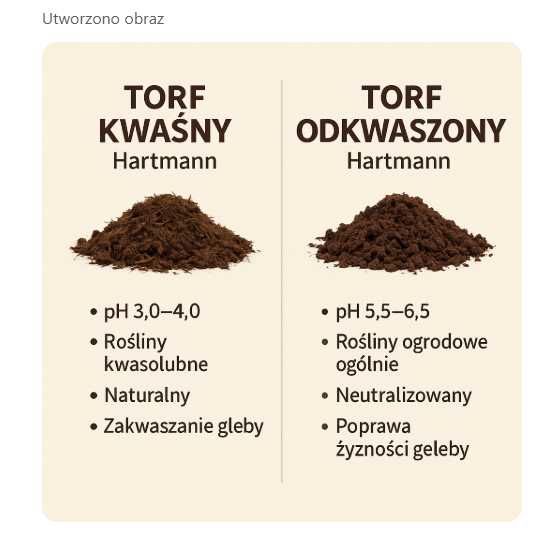 Torf kwaśny i odkwaszony Hartmann