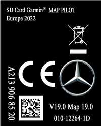 MAPA Mercedes GARMIN MAP PILOT V19 2023 A213 Klasa C E GLC V najnowsza