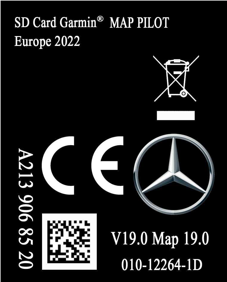 MAPA Mercedes GARMIN MAP PILOT V19 2023 A213 Klasa C E GLC V najnowsza