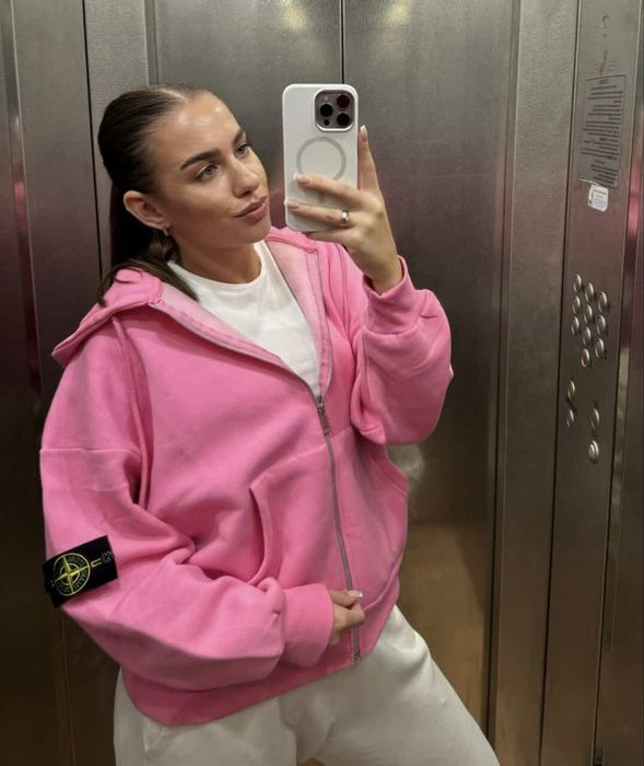 Рожева зіп Stone Island | Аунтефік ОЛХ ДОСТАВКОЮ!