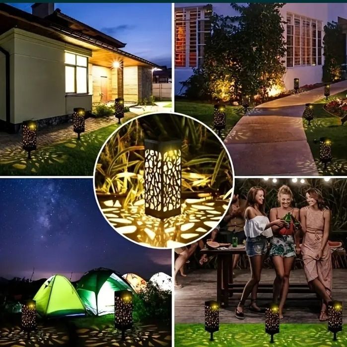 Przepiękny komplet 6 dużych lamp solarnych LED!