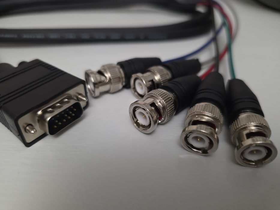 Kabel 1.8m adapter HD15 Vga (m) do BNC monitor (m/m) StarTech