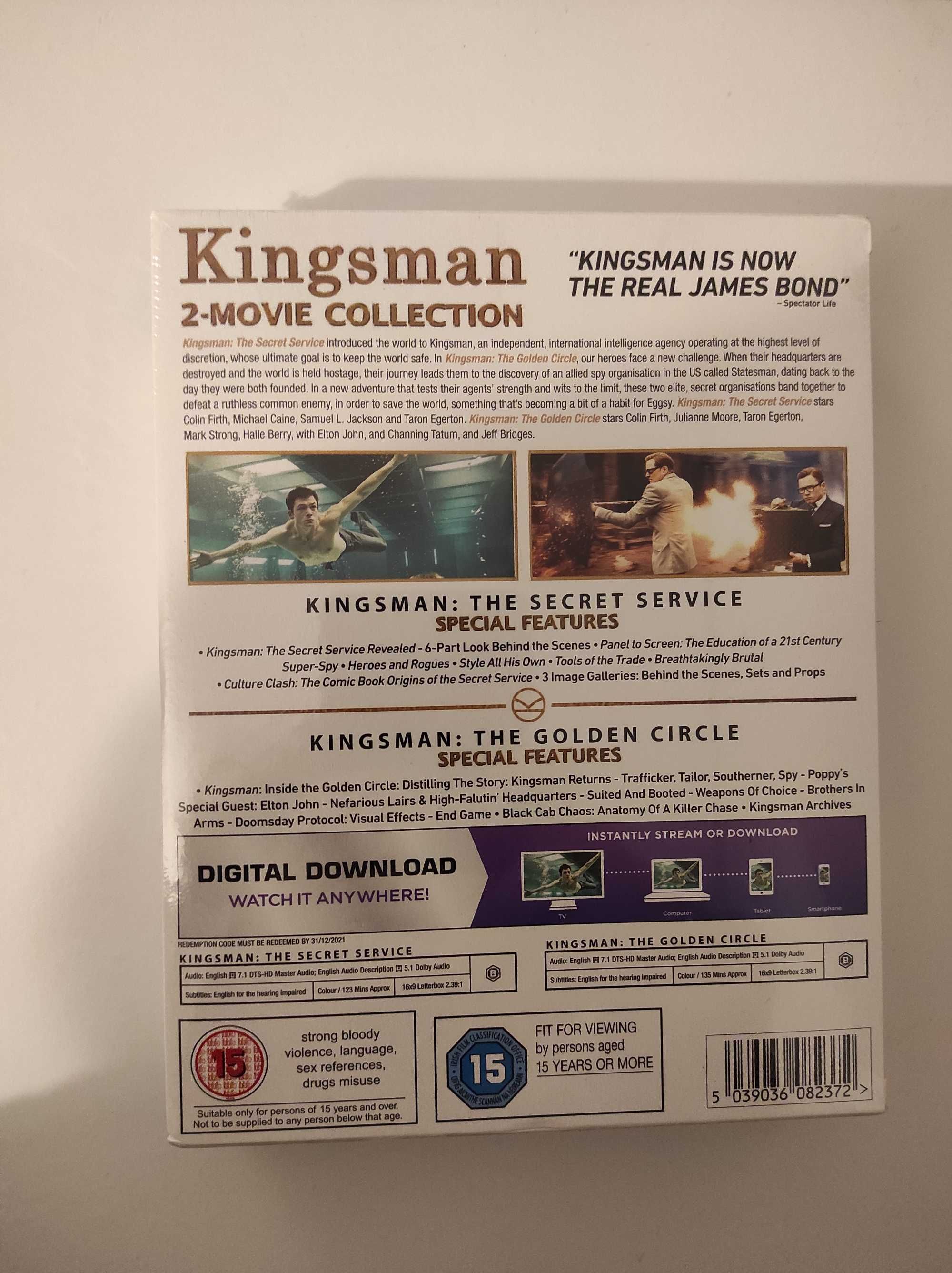 Blu-ray (SELADO) - KINGSMAN Coleção 2 Filmes