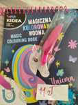 Kolorowanka wodna jednorożec