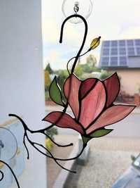 Magnolia witraż dekoracja kwiat prezent