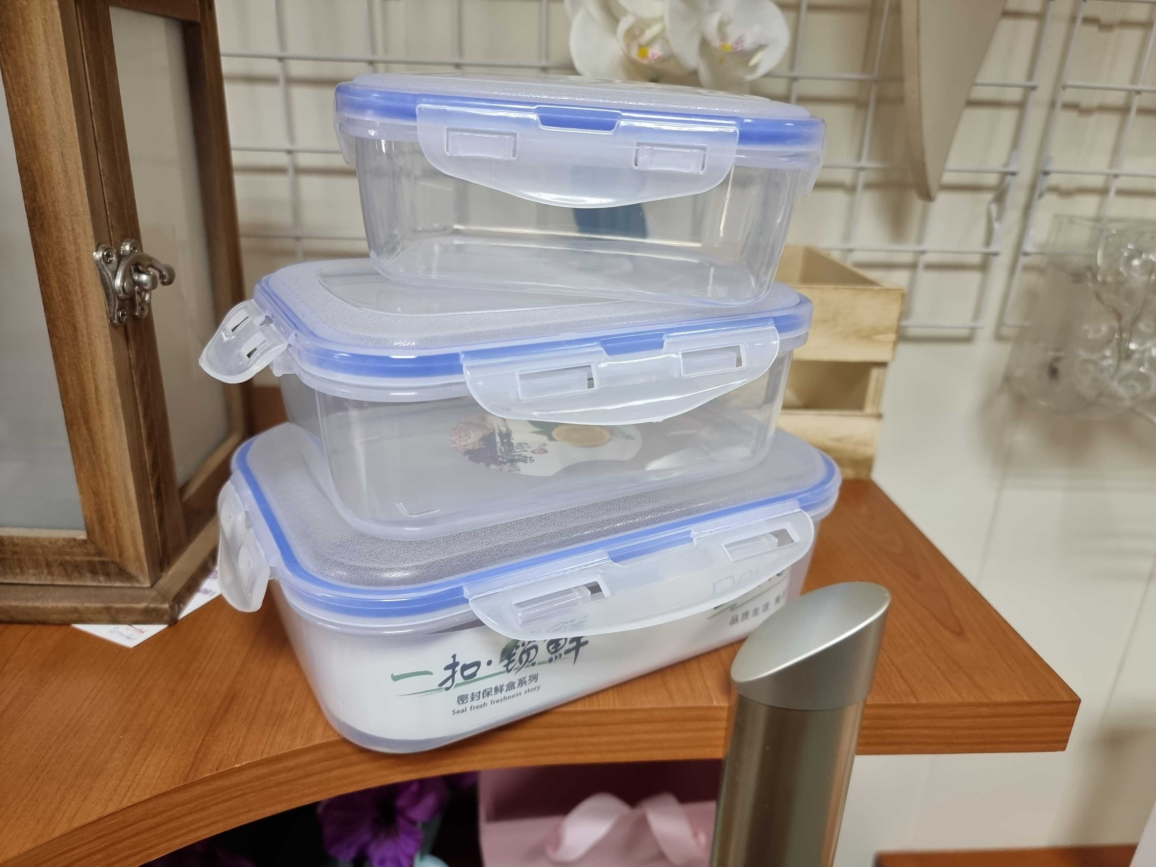 Pojemniki Żywności plastikowe do przechowanie żywości z pokrywką pracy