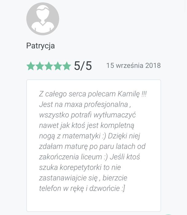 Nie wpuszczam na lekcje bez zadania domowego, 50 pozytywnych opinii