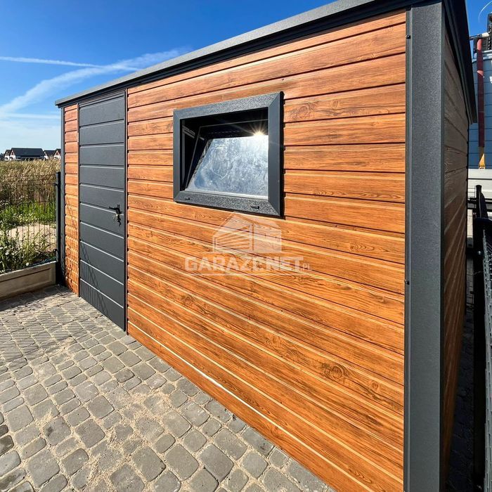 SCHOWEK DOMEK OGRODOWY 3,5X2,5M - Drzwi - Okno - Drewnopodobny  TS775