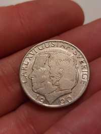 Moneta Szwecja Carl XVI Gustaf Krona 1990
