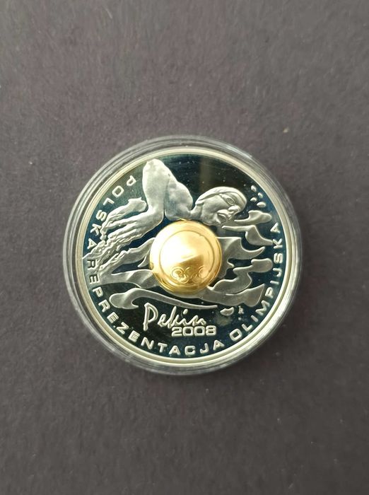 Srebrna Moneta 10 złotych, 2008 - Igrzyska Olimpijskie - Pekin 2008