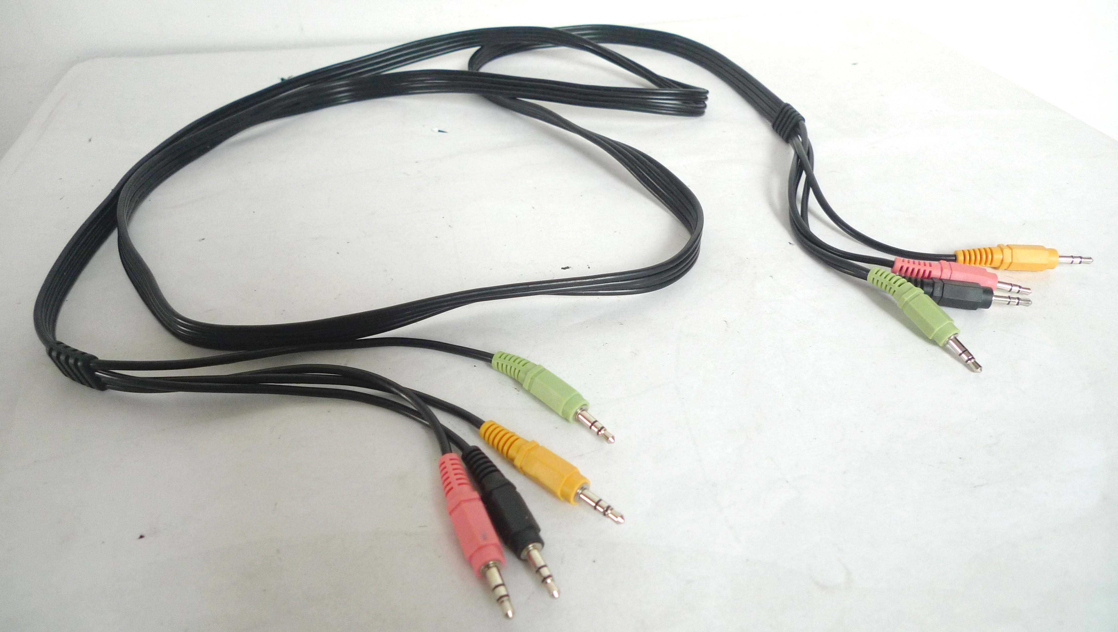 Kabel audio 7.1 8xJack stereo 3,5mm 2m do kina domowego głośników Pc