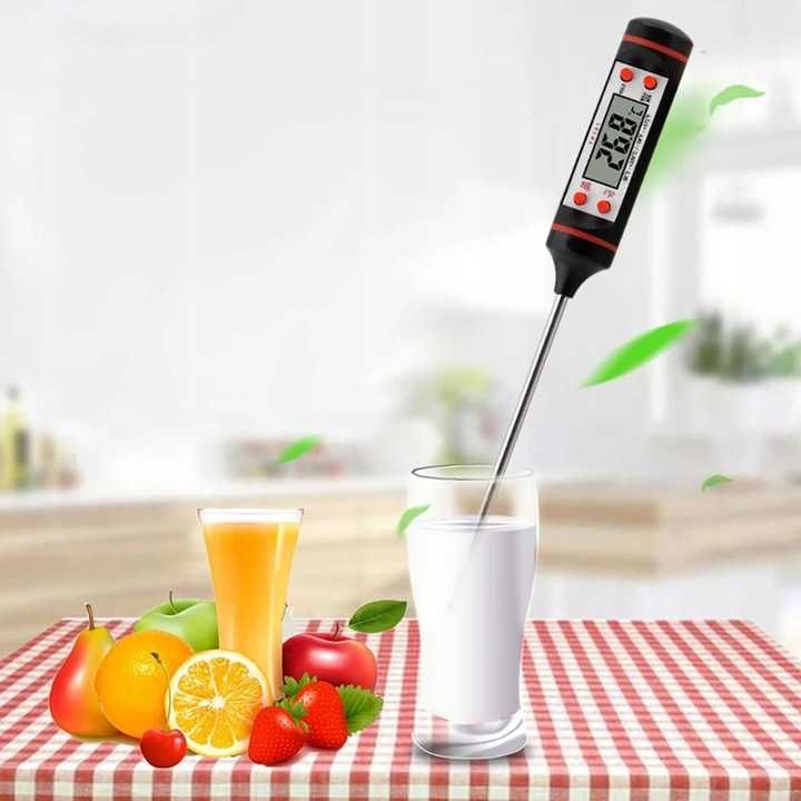 Termometr KUCHENNY SZPILKOWY Elektroniczny LCD Cyfrowy do 300°C