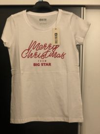 Biały T-shirt Big Star S