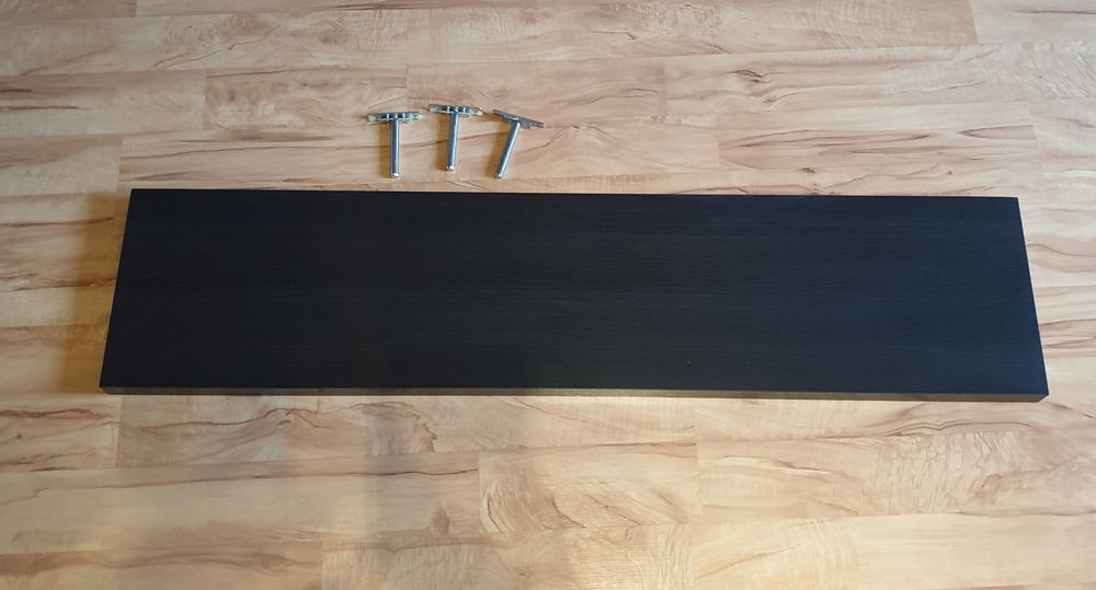 Półka na ścianę z BRW kolor wenge plus mocowanie wymiary 120x27,5