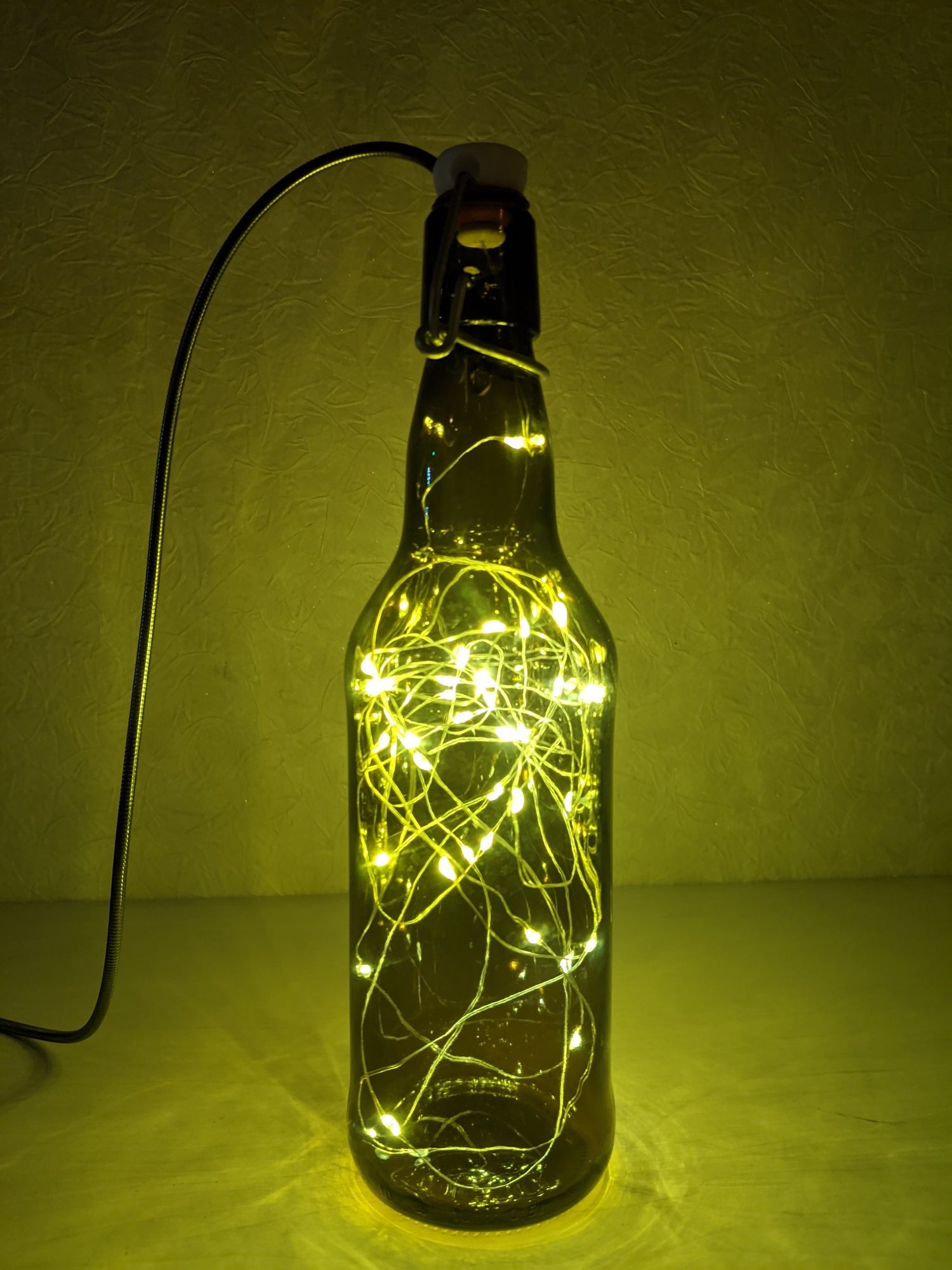Бутылка светильник- ночник USB