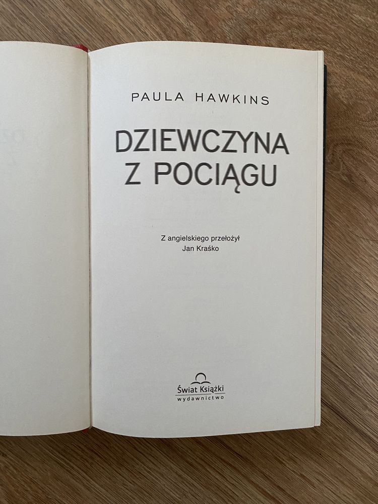 Dziewczyna z pociągu twarda oprawa Paula Hawkins King twarda okładka