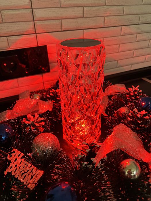 Лампа настольная ночник Роза, 16 режимов с пультом