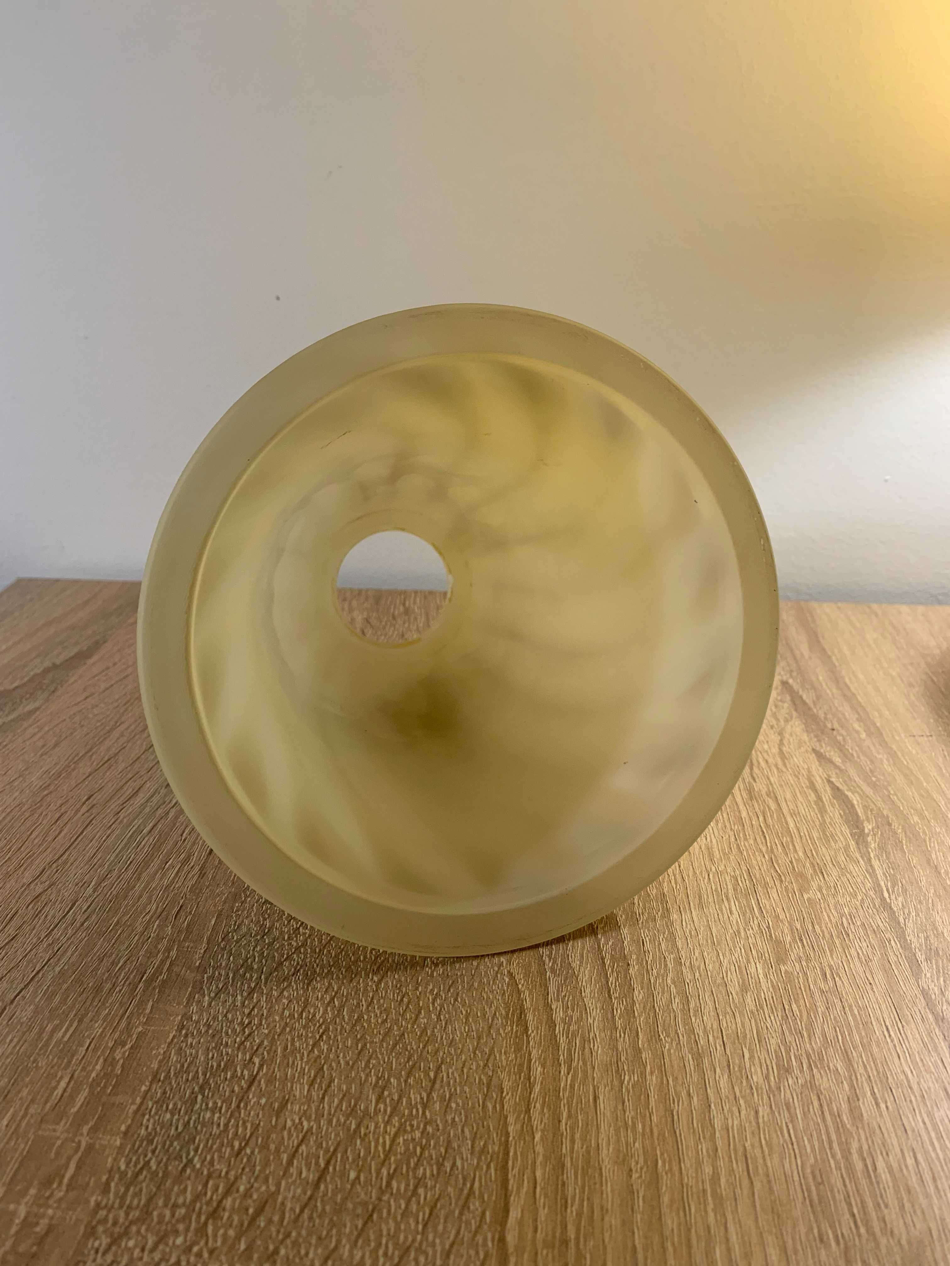 klosz do lampy ART DECO, grube szkło mleczne, stan BD , 1 z 3, lata 30