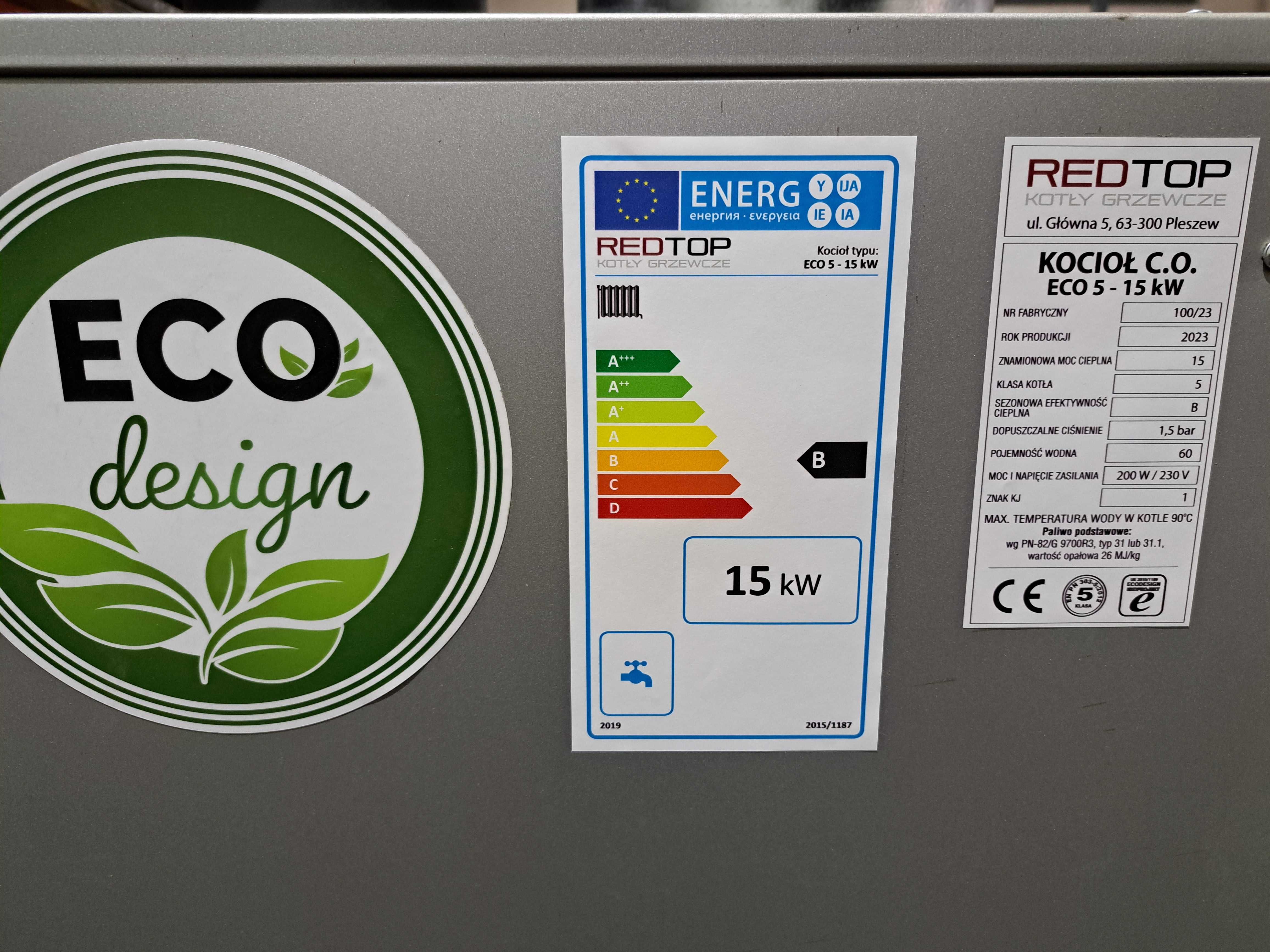 Piec Kocioł ogrzewa 110 m2 15kw na Drewno Węgiel z Tradycyjny