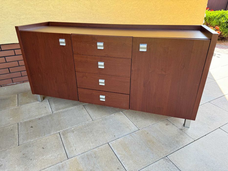 Komoda stylowa duża kredens szafa szafka drewniana ludwik dębowa
