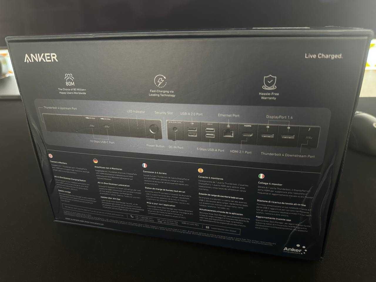 Anker 778 Thunderbolt 4 Докстанція 12 в 1