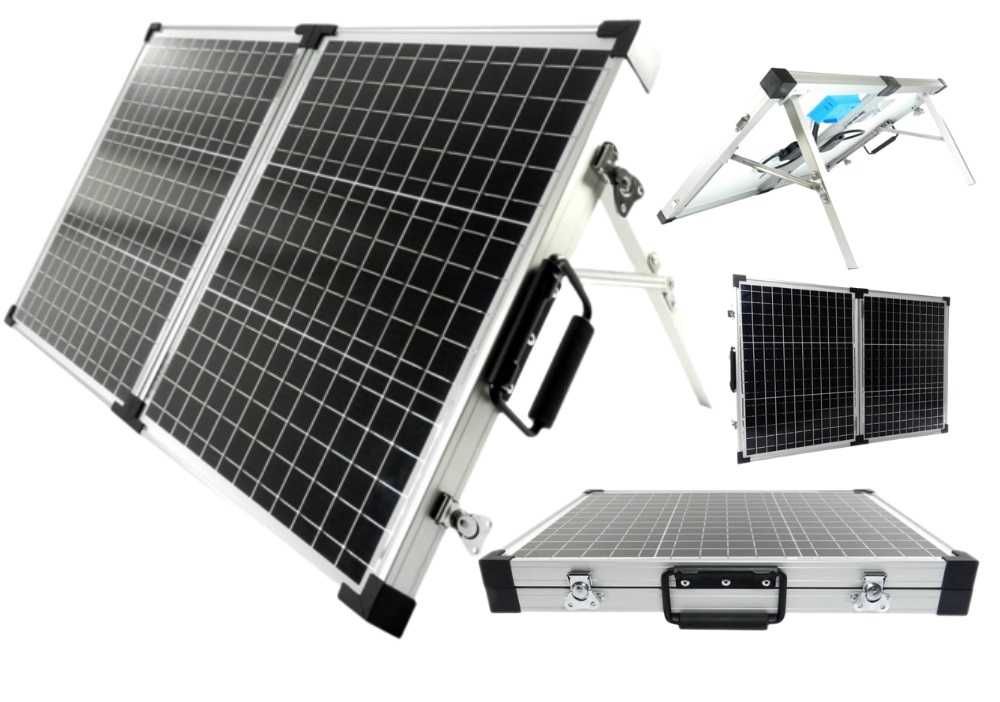 Przenosny panel solarny 12V skladany 60W MOCNY na kemping survival