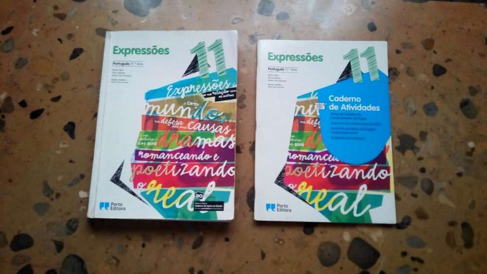 Livro Português "Expressões 11 ano" + caderno atividades