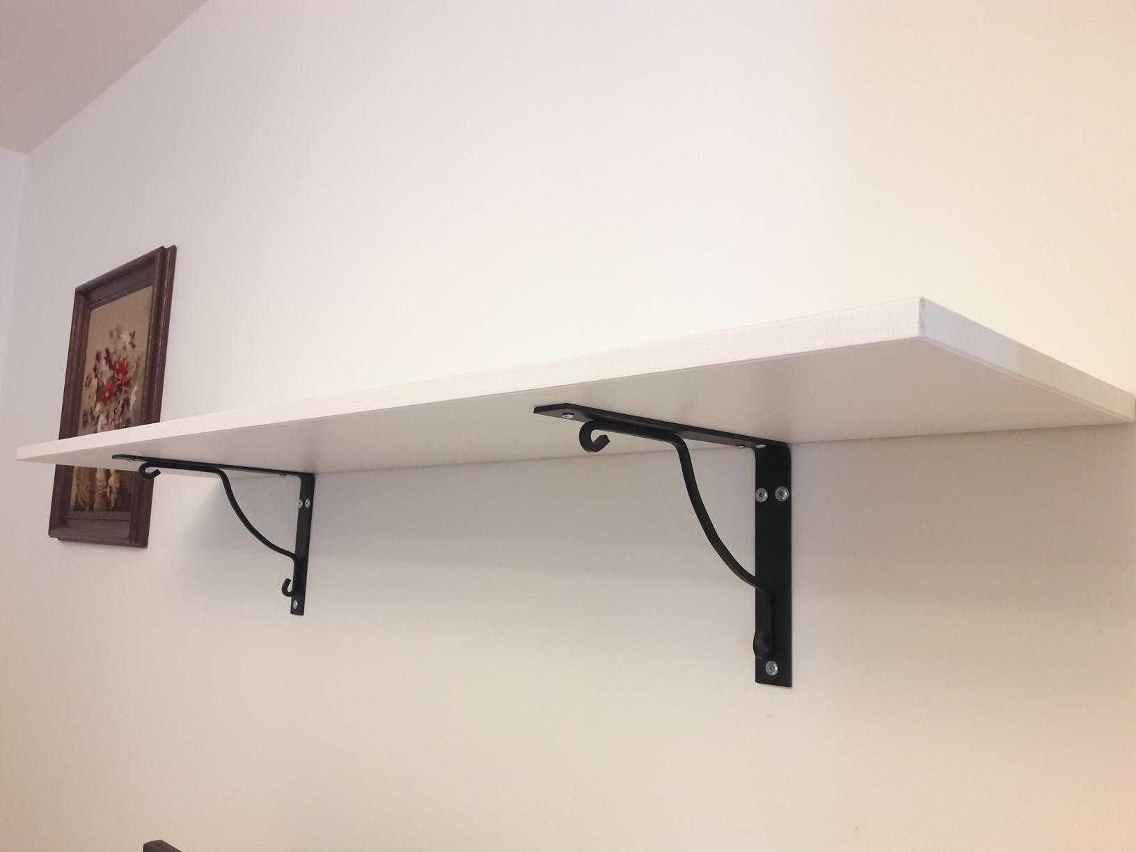 Półka ścienna IKEA EKBY HEMNES / EKBY HALL - biały