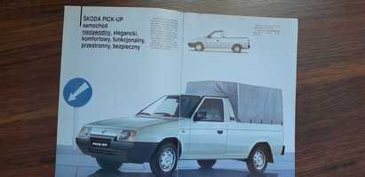 Skoda Picku-up Favorit Forman Prospekt ulotka broszura na polski rynek