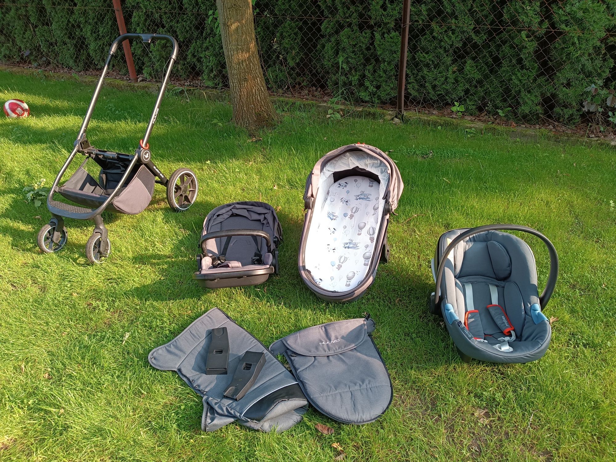 Wózek Muuvo Quick 3.0 2w1 + nosidełko cybex