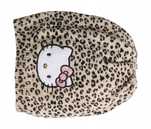 H&m czapka dzianinowa w brązowa panterkę hello kitty 110/128