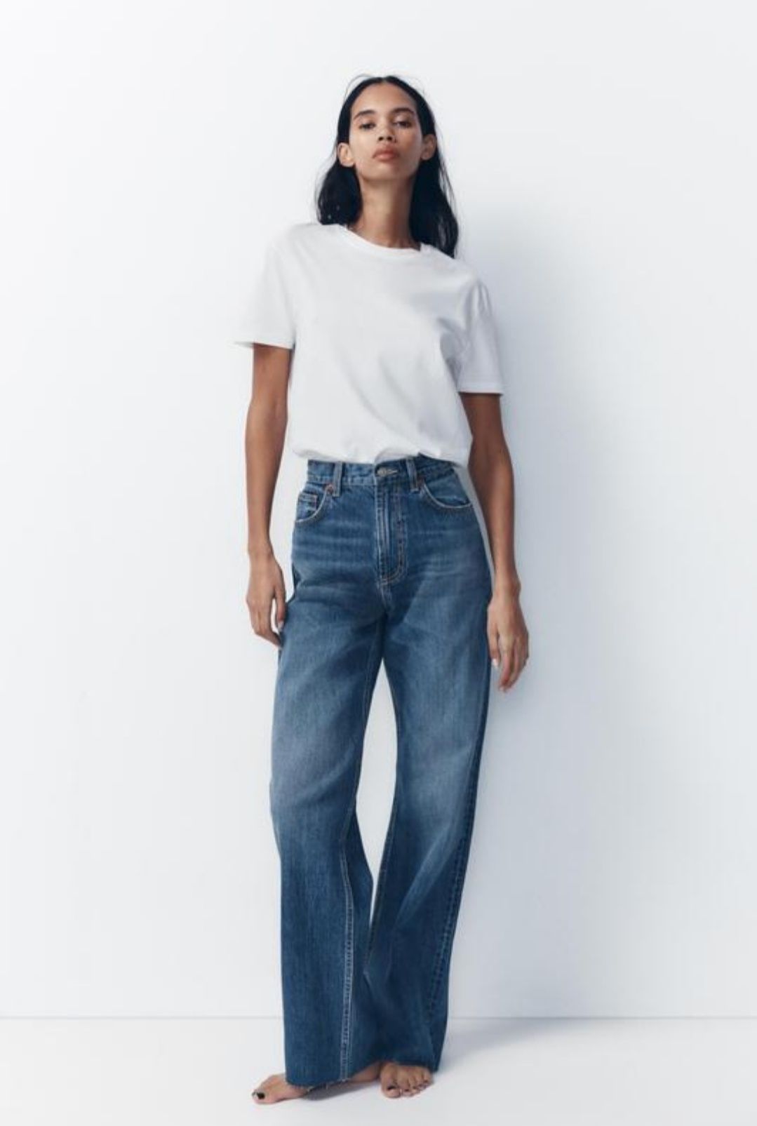 Джинси Zara wide leg висока посадка