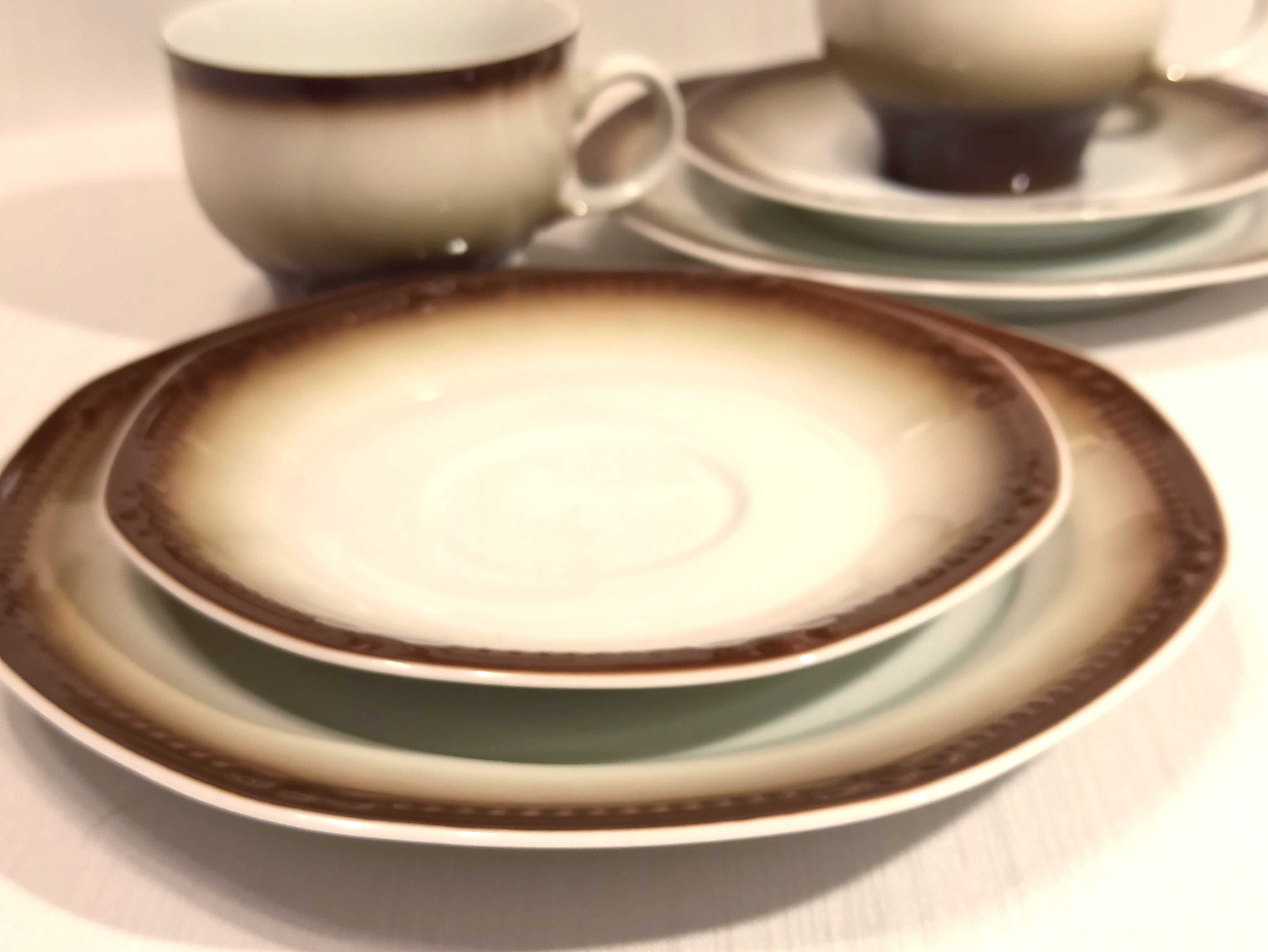 Porcelana MITTERTEICH BAVARIA, trio zestaw śniadaniowy