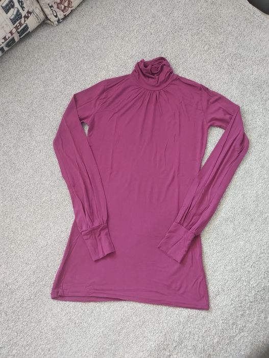 Damski cienki dłuższy golf Oxyd w kolorze biskupim 95% wiskozy