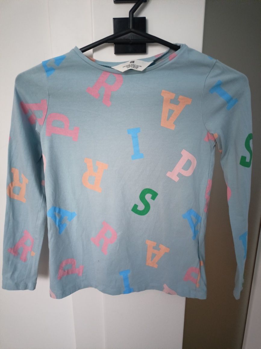 Koszulki z długim rękawem H&M 122/128 4 szt